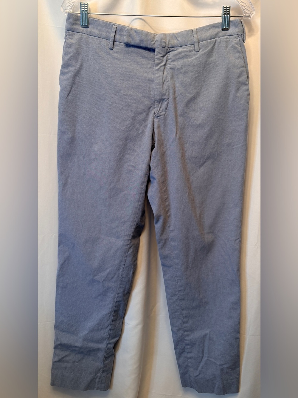 Slowear Incotex Size 32x30 Men’s Slim Fit Pants Pattern 30 Cotton Light Blue